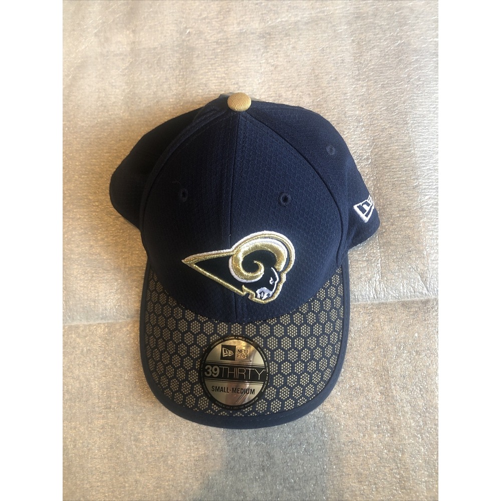 LA Rams NFL New Era Baseball Hat Cap New Tags Small Medium 39Thirty Players Blue